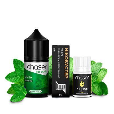 Набір Chaser For Pods Salt 30 мл М'ята 50 мг 25013 фото