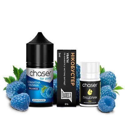 Набір Chaser For Pods Salt 30 мл Блакитна Малина 50 мг 25015 фото