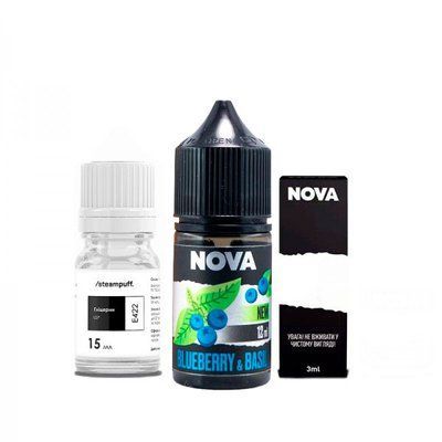 Набор Nova Salt 30 мл Blueberry Basil 50 мг 28016 фото