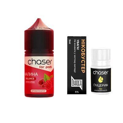 Набор Chaser For Pods Salt 30 мл Малина 50 мг 25025 фото
