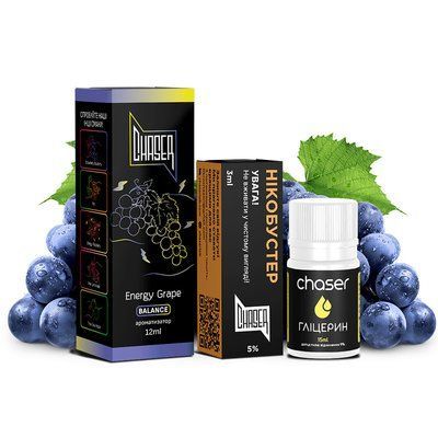 Набір Chaser Black Salt 30 мл Energy Grape 50 мг 3004 фото