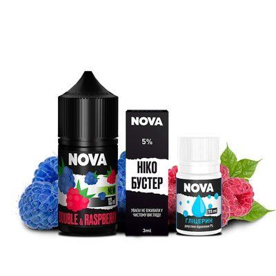 Набор Nova Salt 30 мл Double Raspberry 50 мг 28007 фото
